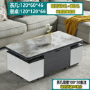 ARPER Foldable Coffee Table Marble Blister Folding Tempered Glass Side Table Household Dining Table