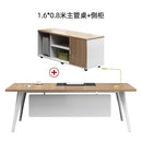 The boss's desk is simple and modern, new Chinese style office desk, single solid wood, big board,