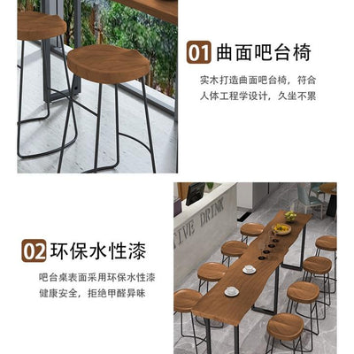 SEVEN Bar Table Living Room High Leg Simple Multi-chair Coffee High Table Bar Table