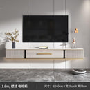 SENBIJU Tv Console Rock Board Hanging Wall Mounted Tv Cabinet Modern Simple Light Luxury Tea Table