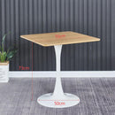 Nordic Solid Wood Dining Table Household Coffee Table White Balcony Non Slip Round Table Dining