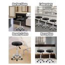 Leather Bar Stool Swivel Chair High Back Lifting Bar Chair Beauty Barber Shop Chair Round Stool With