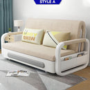 MH Foldable Sofa Bed Home Multifunctional Living Room Fabric Sofa With Storage Retractable Sofa Bed