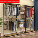 Frame Clothing Shop Display New Home Iron Double-decker Display Cabinet Floor Clothes Shelf Hanger