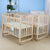Crib Solid Wood Baby Bed Lacquerless Baby Cradle Foldable Multifunctional Desk Mobile Portable