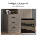 Zxd Wardrobe Solid Wood Modern Simple Household Bedroom Sliding Door Integral Cabinet 2022 New