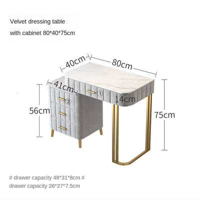 YICHANG Nordic Dressing Internet Celebrity Ins Style Bedroom Modern Simple Light Luxury Makeup Table