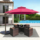 GC Outdoor Table And Chair Rattan Chair Combination Courtyard Leisure Balcony Terrace Garden Rattan