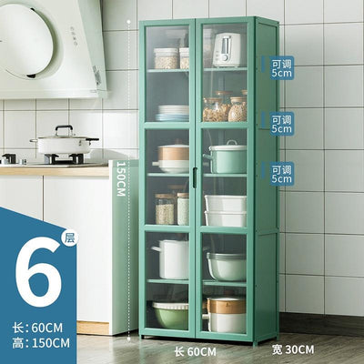 Kitchen Cabinet Multi-layer Kitchen Rack Bedroom Bookshelf Cabinet Home Sideboard Cabinet