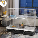 Pet Playpen Cat Rabbit Fence Isolation Door Plastic Indoor Cage Kennel