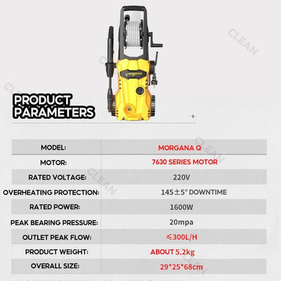 Clean High Pressure Washer Car Washer Household 220V Pump High-power Cleaning Water Gun Fully