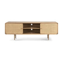 【YUEHUA】Nordic Solid Wood Rattan Tv Cabinet Audio-visual Cabinet Modern Minimalist Living Room