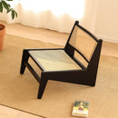 PINA 【Natural rattan】Lounge chair Rattan chair single person sofa chair Solid wood Rattan woven