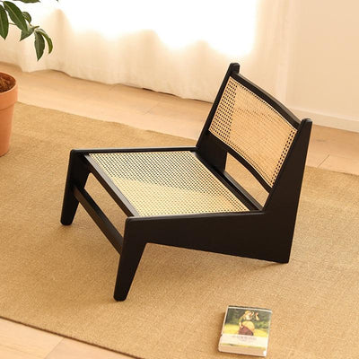 PINA 【Natural rattan】Lounge chair Rattan chair single person sofa chair Solid wood Rattan woven