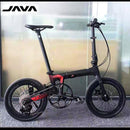 Java Foldable Bicycle X1 Carbon Fiber Car 16 inch 18 Variable Speed Oil Pressure Double Disc Brake