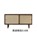 GC Shoe Rack Bench Rattan Woven Shoe Cabinet Integrated Household Doorstep Sitting Low Solid Wood