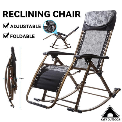 Reclining Chair Foldable Chair Foldable Armchair Adult Family Balcony Lazy Chair Leisure Folding Nap