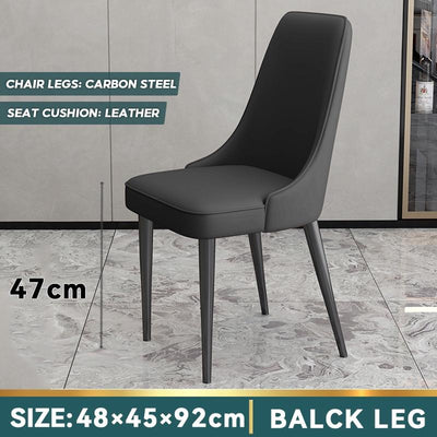 Dining Chair Household Modern Simple Restaurant Chair Back Leisure Iron Dining Table Chair