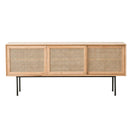 Household Coffee Table Tv Cabinet Combination Nordic Solid Wood Small Household Type Simple Rattan