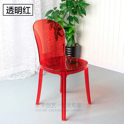 Transparent Chair European Acrylic Casual Creative Soft Bag Dining Chair Simple Personality Plastic