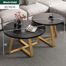 SENBIJU Small Coffee Table Nordic Side Table Round coffee table With Roller