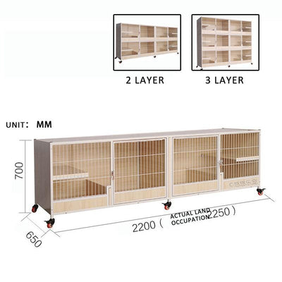 Cat Cage Solid Wood Cat Cage Three-storey Luxury Cat House Cat Villa Large Multi-storey Breeding Cat