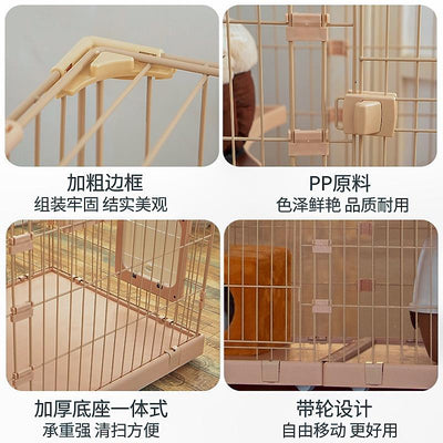 Boussac Assembly Chuangyi Free Cat Cage Plus Large Space Pet Shop Multi Cat Splicing Combination Pet