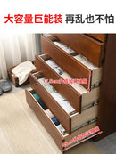 (No Need To Install) Solid Wood Storage Cabinet Modern Simple Chest Of Drawers American Bedroom