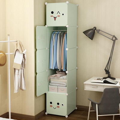 Simple Wardrobe PVC Plastic Bedroom Environmental Wardrobe Dormitory Wardrobe Organiser