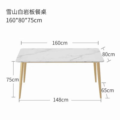 Slate Dining Table Scratch Resistant High Temperature Sintered Stone Dining Table And Chair