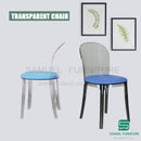 Transparent Chair European Acrylic Casual Creative Soft Bag Dining Chair Simple Personality Plastic