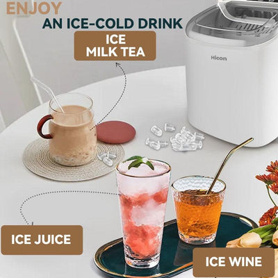 Small Ice Maker Commercial/Home 15/25KG Fully Automatic Smart Mini Ice Maker 6 Minutes Fast Ice Out