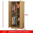 Bedroom Square Lattice Cabinet Wardrobe 140cm Small Household Load-bearing Wood 40/50 Deep Hanging