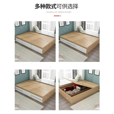 🔥 Great Island Superior Field Bed Custom-made Solid Wood By Step Rice Floor Box Japanese Tatami