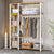 HZ Wardrobe Clothes Rack Hanger Rack Floor Standing Household Bedroom Simple Double-layer Open