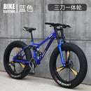 Mountain Bicycle Adult Off-roader Beach Snow Bike 4.0 Tire Male and Female Student Variable Speed