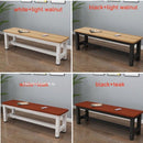 CONSIDER Dining Table Long Bench Gym Rest Stool Shoe Rack Bench Shoe Changing Stool Steel Wood Iron