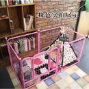 HOOOPET Dog Playpen Pet Fence Rabbit Set Playpen Outdoor Fence Dog Cage Gate Heavy Metal Fence