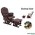 SENBIJU European Solid Wood Rocking Pregnant Nursing Elderly Rattan Adult Leisure Nap Chair Lazy
