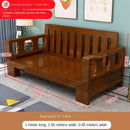 Solid Wood Sofa Bed Multifunctional Sofa Bed Simple Retractable Bed