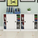 Custom Combination Bookcase Filing Cabinet Office Cabinet Push-pull Door Locker Wooden Panel Data