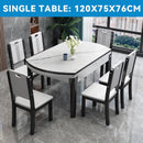 Retractable Dining Table Set 1.2m-1.5m