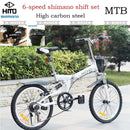 Hito Foldable Bike SHIMANO Foldable Bicycle High Carbon Steel Frame Folding Bike Disc Brake Folding