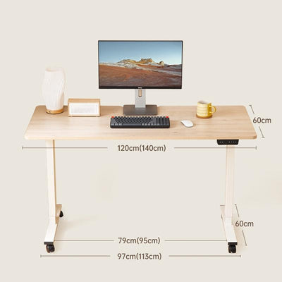 Desiny 90/100CM Standing Desk USB Electrc Height Adjustable Table Small House Study Table