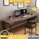 Study Table Hot Sale Wall Computer Home Bedroom Study Double Long Simple Solid Wood Desk 002.sg