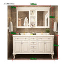 American Bathroom Cabinet Intelligent Mirror Cabinet Combination Bathroom Double Basin European Hand