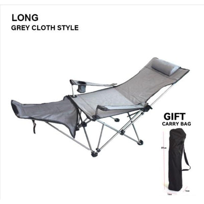 WONZOM Outdoor Foldable Chair Casual Portable Field Camping Chair Arm Chair Recliner Lounge Chair