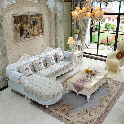 Living Mall Sofa European Sofa Combination Can Be Disassembly and Washing Small Family Concubine