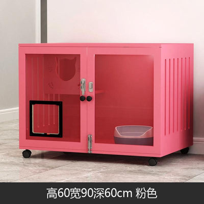 Byto Solid Wood Cat Cabinet Luxury Villa Cage Cat Cabinet Multi-layer Pet Cabinet