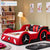 Bedroom Single Bed Pastoral Leather Bed Nordic Cartoon Bed Boy Car Bed Simple Children Slantback